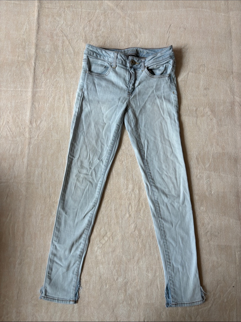 American Eagle Outfitters Pale Blue Skinny Jeans